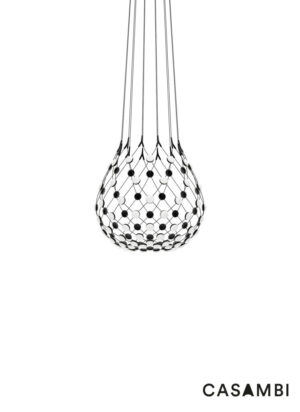 Luceplan Mesh Ø 80cm LED lampa wisząca