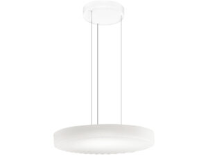 Panzeri Côte Frosted white glass Lampa wisząca